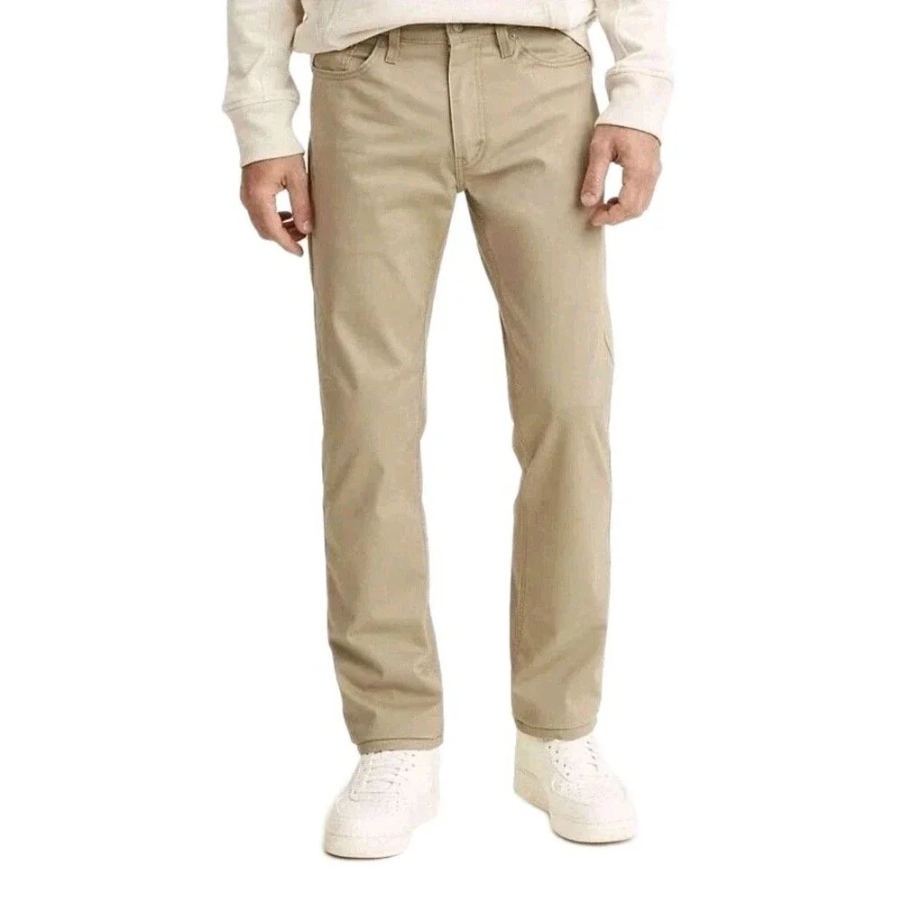 Levi's Men's 514 Straight Fit Cotton Twill Pant Khaki Beige Stretch Size 40x30